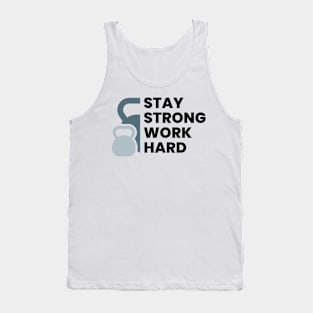 Gym motivational quote typography design Tank Top